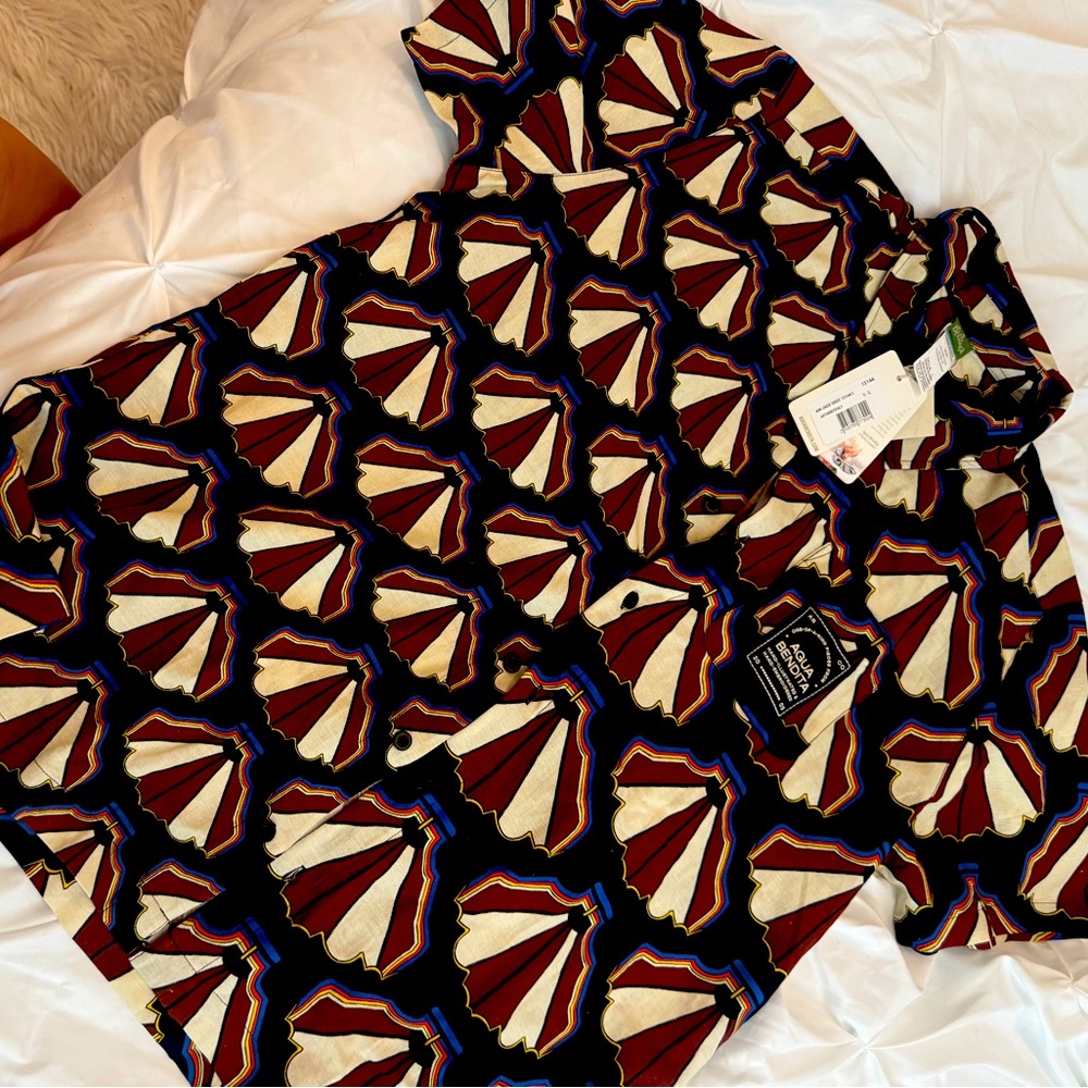 Agua Bendita Multicolor Geometric Shirt